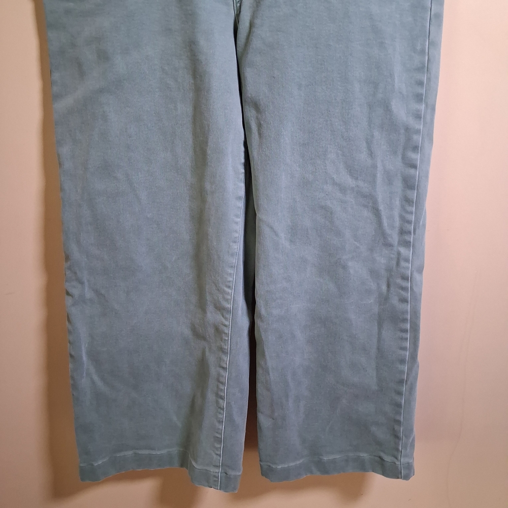 Mica Denim Women’s High Rise Wide Leg Cilantro Green Pants; Size 32 - Picture 5 of 9